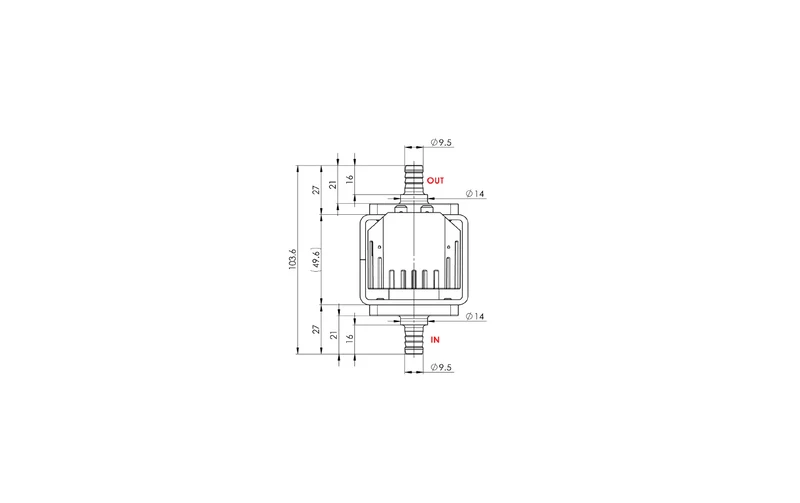 Gotec Wasserpumpe für Kärcher Puzzi 100 200 8/1 10/2 10/1 C ADV Hagerty V 114724