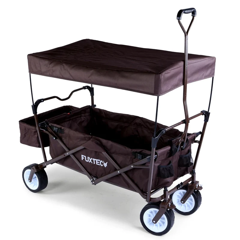 B-WARE FUXTEC Bollerwagen FX-BW100 SCHOKOBRAUN