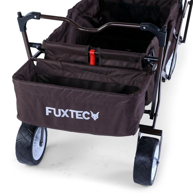 B-WARE FUXTEC Bollerwagen FX-BW100 SCHOKOBRAUN