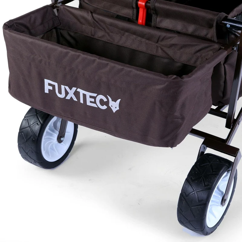 B-WARE FUXTEC Bollerwagen FX-BW100 SCHOKOBRAUN