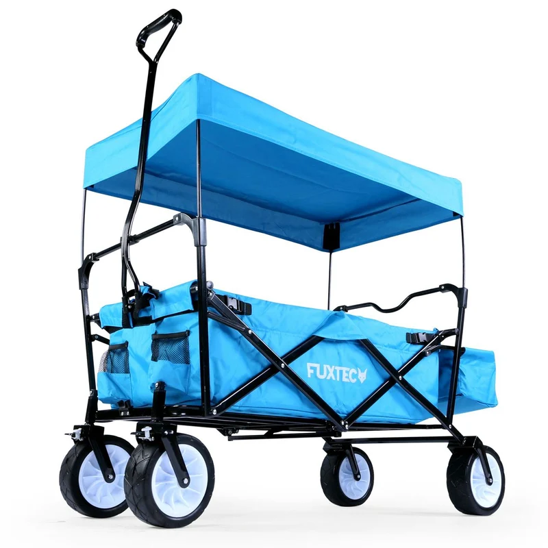B-WARE FUXTEC Bollerwagen FX-BW100 TÜRKISBLAU