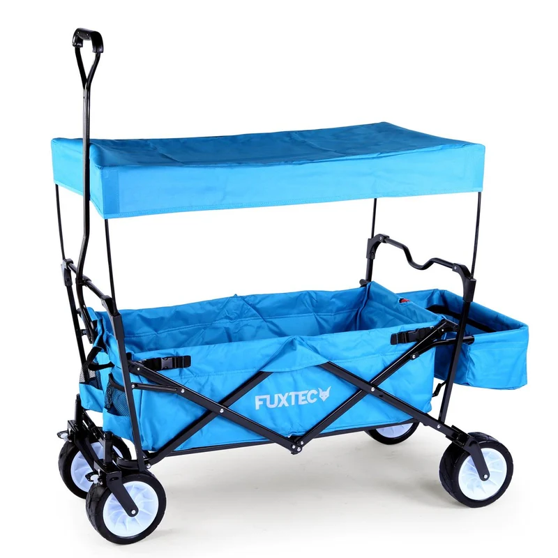B-WARE FUXTEC Bollerwagen FX-BW100 TÜRKISBLAU