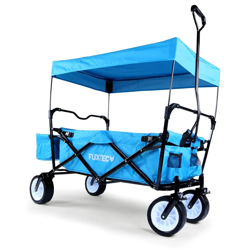 B-WARE FUXTEC Bollerwagen FX-BW100 TÜRKISBLAU