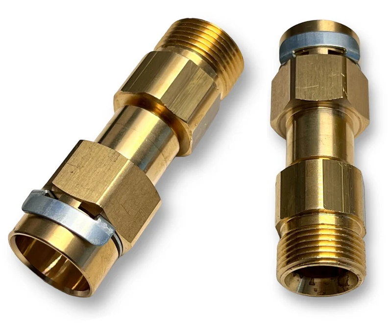 Schlauchadapter für Kärcher 10mm Stecknippel mit Clip Gegenstück 1/4" M22 AG/IG