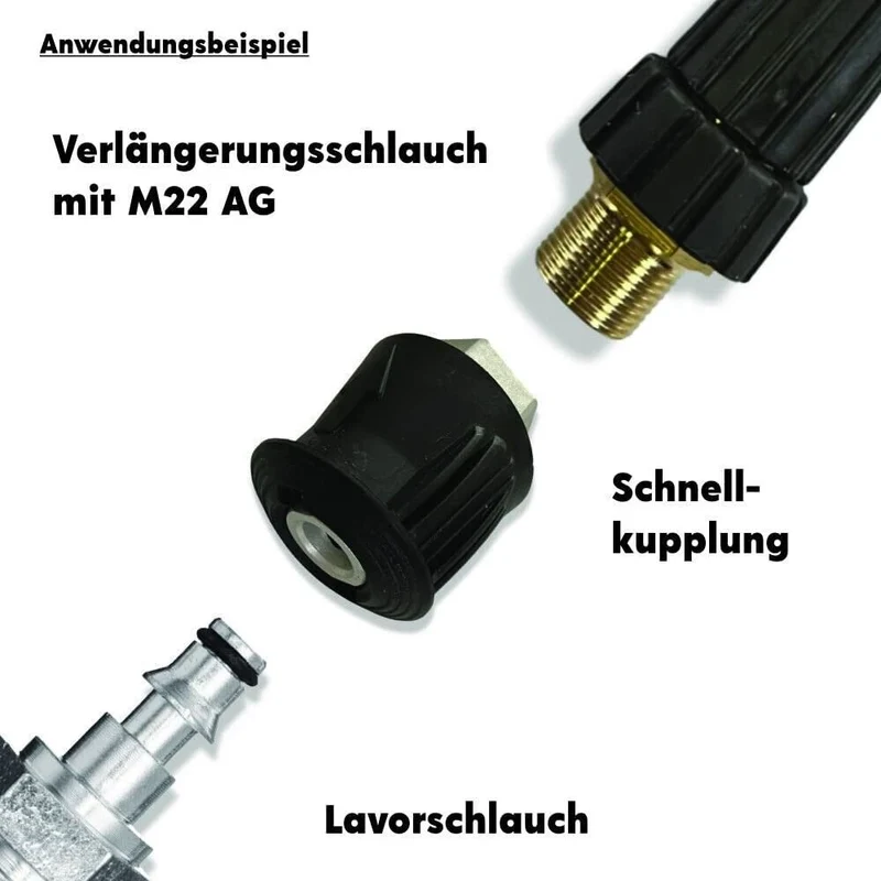 5 Meter Verlängerungsschlauch von Kärcher Click auf Nilfisk Lavor Bosch Stihl