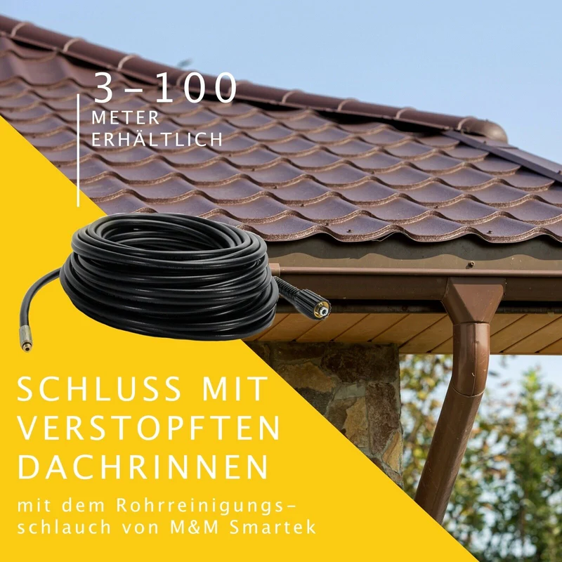 Rohrreinigungsschlauch SET für KÄRCHER KRÄNZLE NILFISK ALTO WAP HD HDS Hochdruck