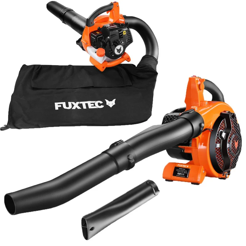 B-WARE FUXTEC FX-LBS126 4in1 Laubsauger, Laubbläser, Laubhäcksler inkl. zwei Blasrohre