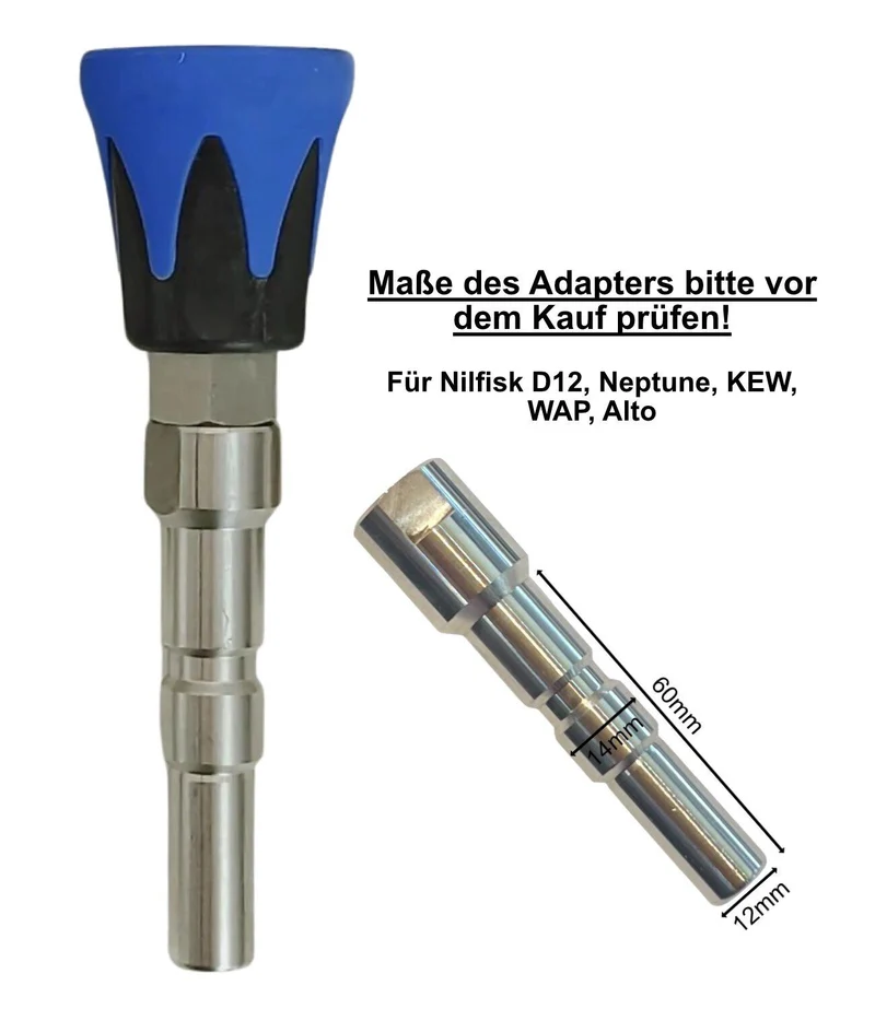 Hochdruck Düse + Schutz für Nilfisk Neptune D12 Schnellkupplung WAP Alto KEW