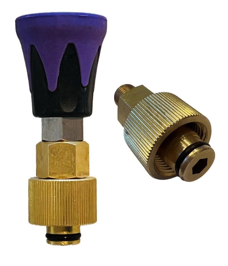 Hochdruck Düse + Schutz für Kärcher Kränzle mit TR22 IG wie EasyLock Adapter