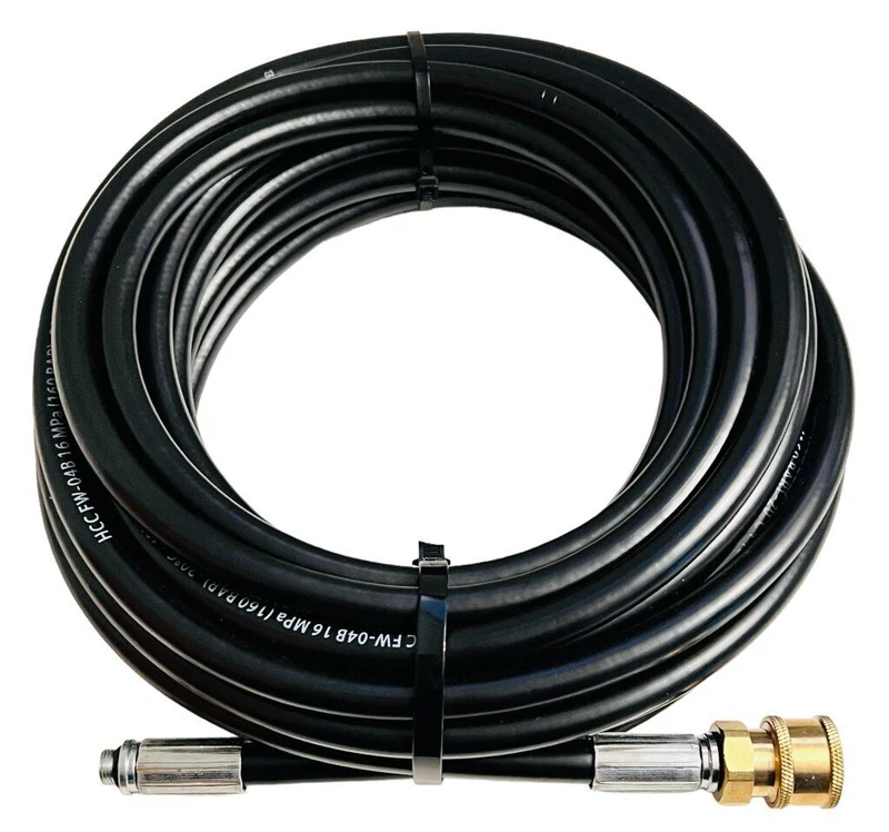 10m Rohrreinigungsschlauch 1/4" Schnellkupplung für Kärcher Kränzle etc. + Düsen