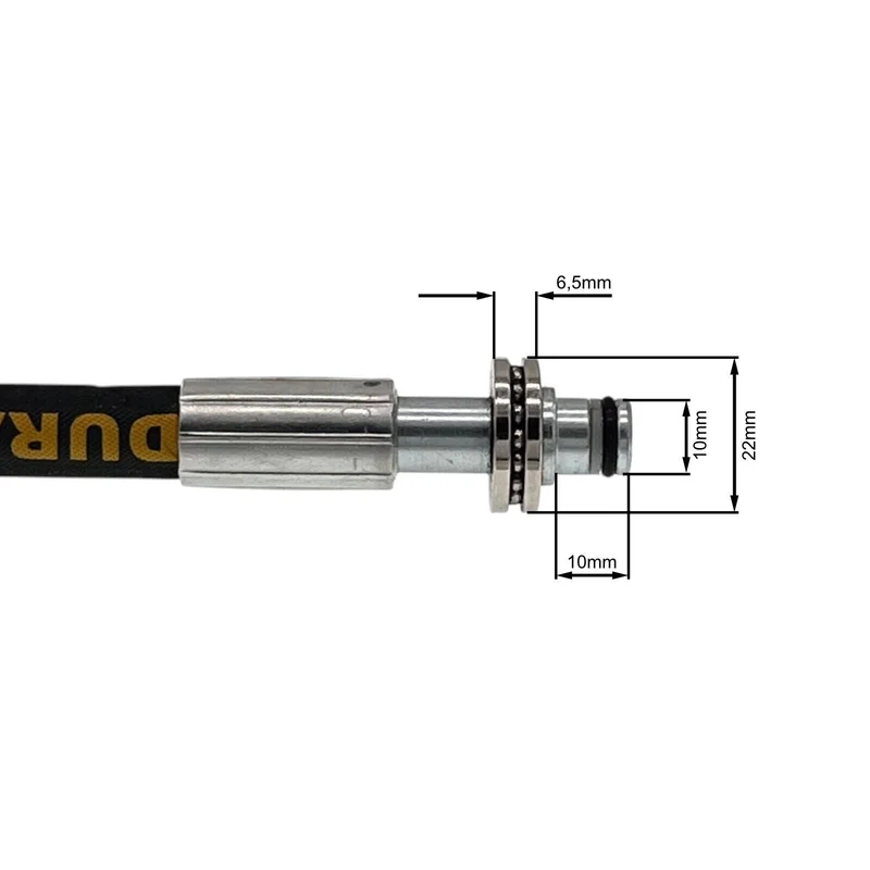 Adapter mit 11mm Stecknippel für Kärcher HD-Pistole auf M22 Außengewinde HDS