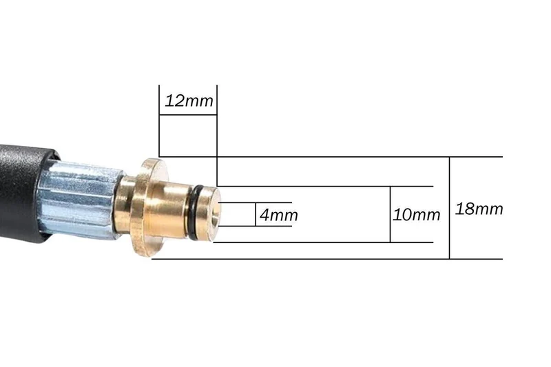Hochdruckadapter für Kärcher Quick Parkside Black&Decker Lavor Nilfisk M22 IG