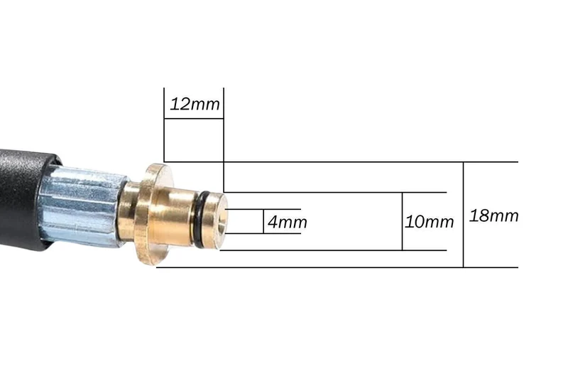 Hochdruckadapter für Kärcher Quick Parkside Black&Decker Lavor Nilfisk M22 IG