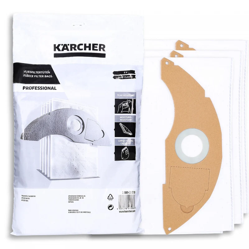Kärcher Vliesfiltertüten NT 22/1 Staubklasse L 5 Stück