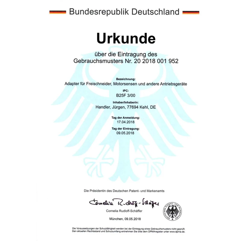 Wildkrautbürstenaufsatz inkl. Fadenkopffunktion 8mm für Rasentrimmer