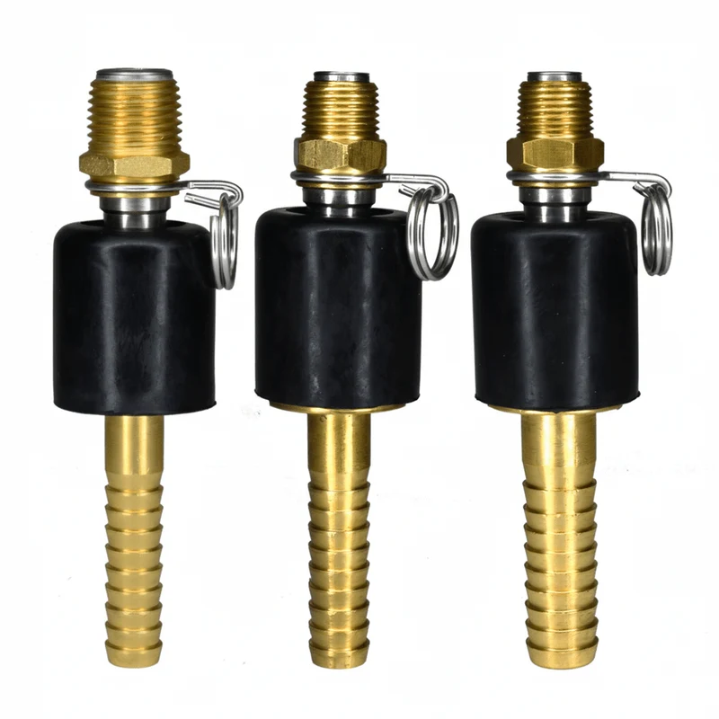 8LT-B5/8-B Ball type Swivel adapter (3/8" NPT x 5/8" hose barb), brass and stainless steel (for 150 Lite Series Nozzles Only)