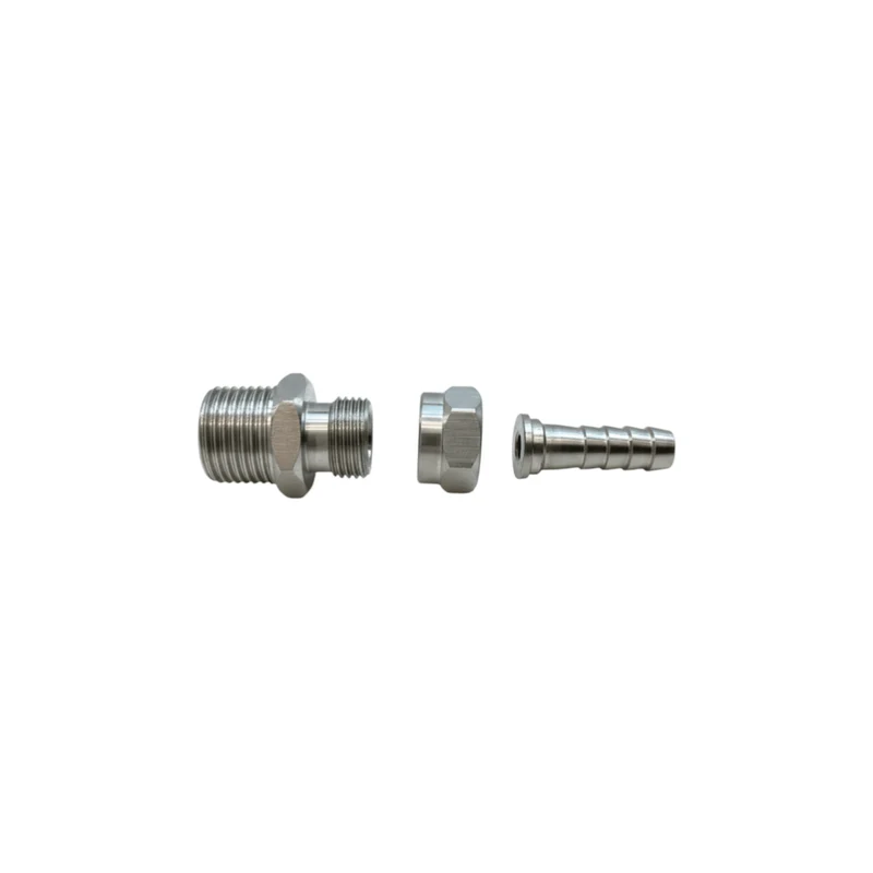 9D-1/4-S 3-pc adapter: 1/2" MNPT X 1/4"