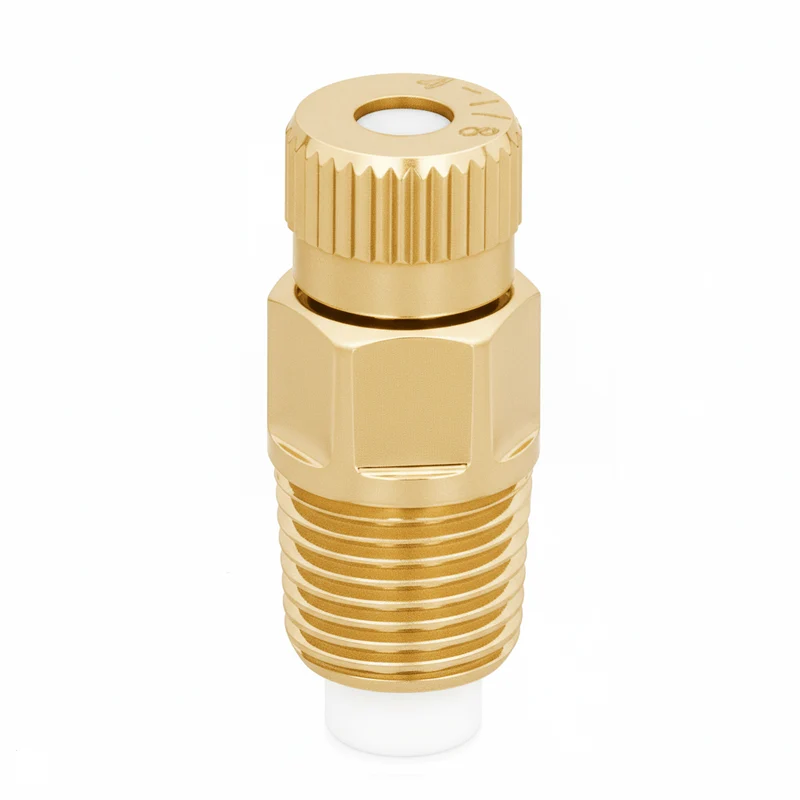 NPFD-1-1/8-NPB-CER – Hydraulic Atomizing, Fog & Mist Nozzle, 1/8 Inlet, Nickel-plated Brass
