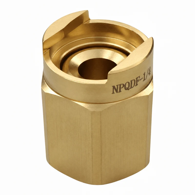 NPQDF-1/4 – Pro-Quick Connect Assembly Nozzle, 1/4 Inlet, Brass