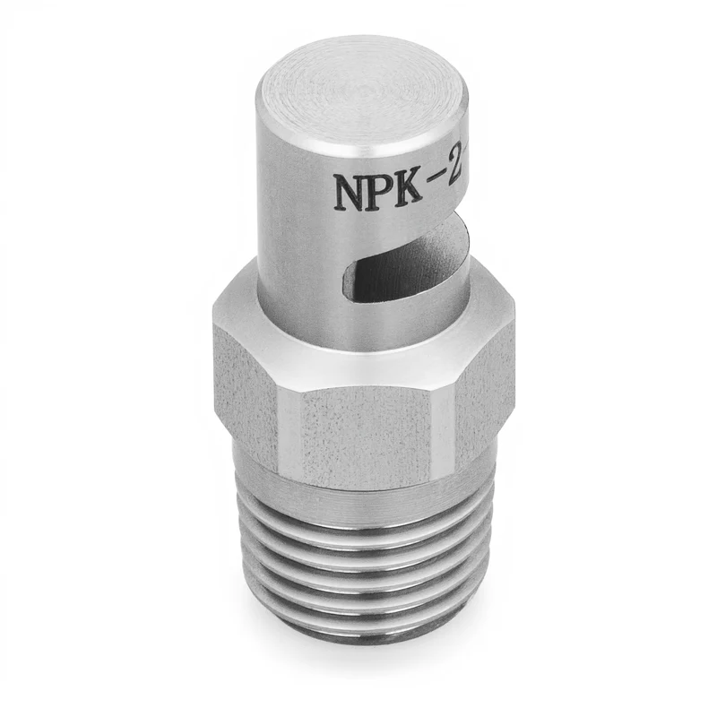 NPK-15-1/8-316 – Flat Nozzle, 1/8 Inlet, 316L Stainless Steel
