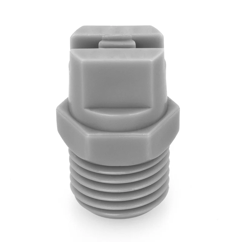 NPHV-8008-1/8-KY – Flat Nozzle, 1/8 Inlet, PVDF