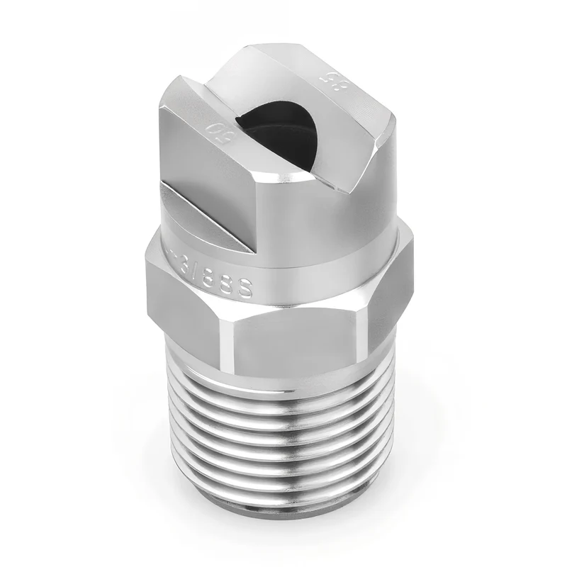 NPHU-6520-3/8-316 – Flat Nozzle, 3/8 Inlet, 316L Stainless Steel