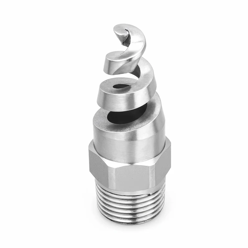 NPSJ-120470-1-316 – Hollow Cone, Spiral Nozzle, 1 Inlet, 316L Stainless Steel