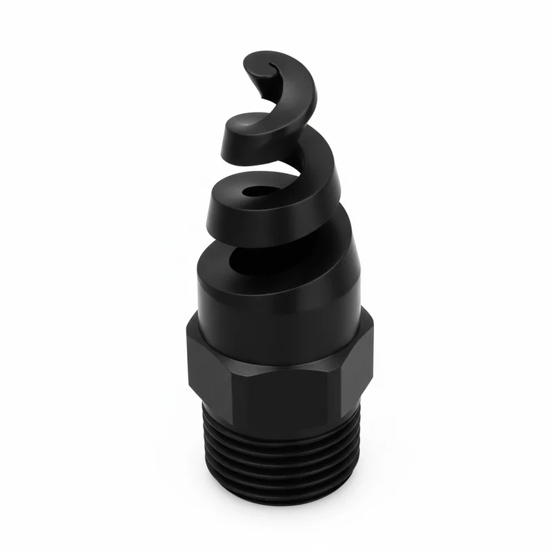 NPSJ-9040-3/8-PVC – Hollow Cone, Spiral Nozzle, 3/8 Inlet, Polyvinyl chloride